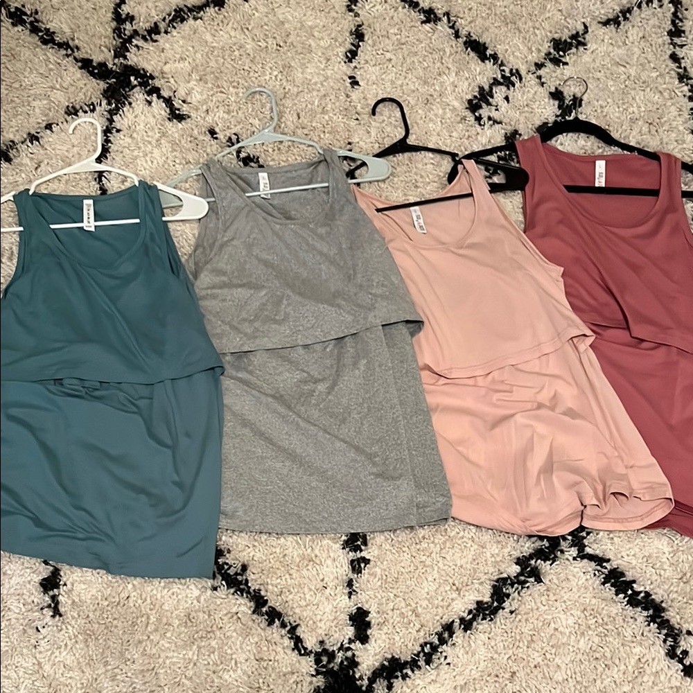 Latched Mama Teal Sleeveless Top